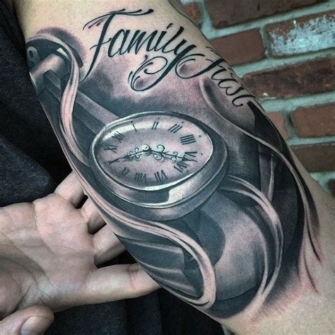 Inner Arm Clock Tattoos Inner Arm Clock Tattoos