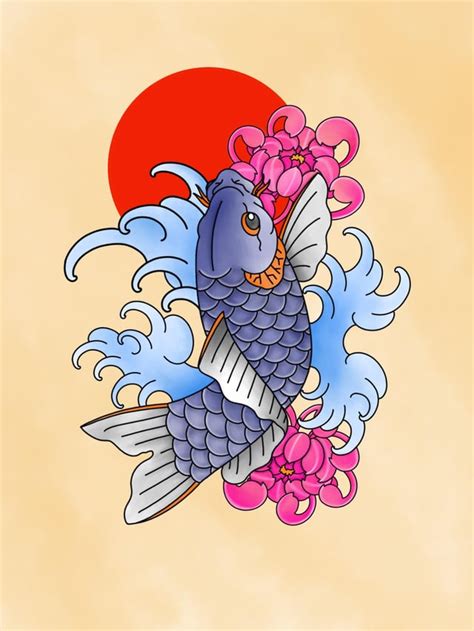 Japanese Koi Fish Tattoo Art