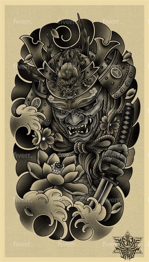 Japanese Samurai Tattoo Drawings Japanese Samurai Tattoo Drawings