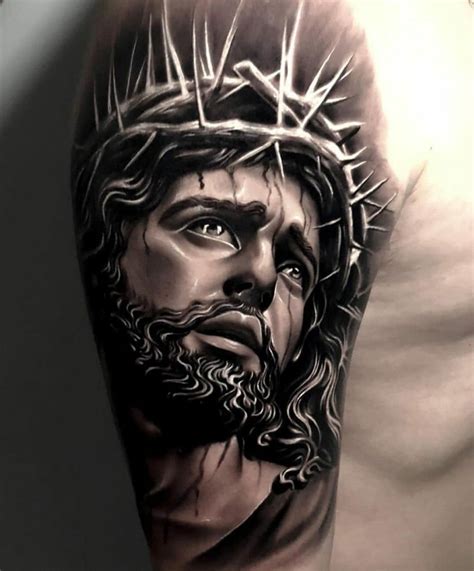 Jesus Face Tattoos Pictures
