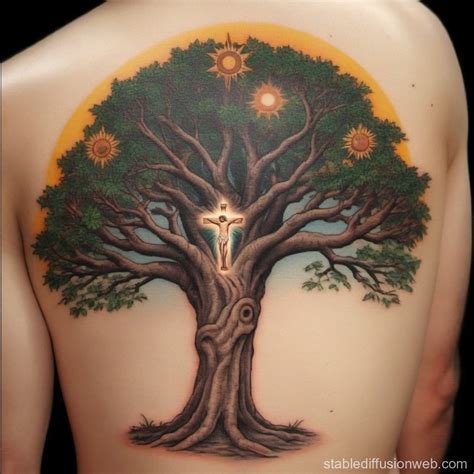 Jesus Tree Tattoos Christian Tree Tattoo Jesus Tree Tattoos Christian Tree Tattoo