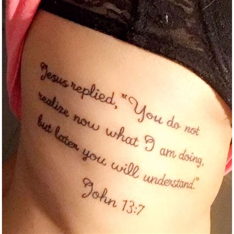 John 13 7 Tattoo