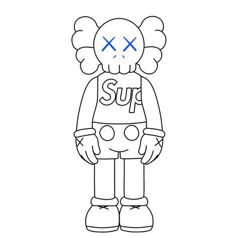 Kaws Drawing Easy Step By Step At Emma Pitt Blog