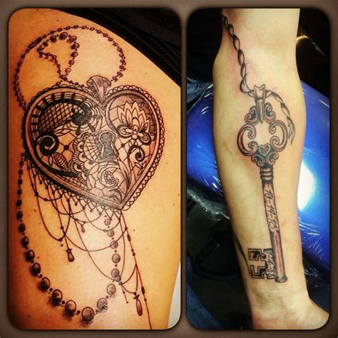 Key Lock And Heart Tattoos At Lillian Hecker Blog