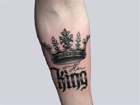 King Crown Tattoo Designs For Men