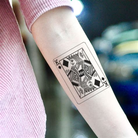 King Playing Card Tattoos