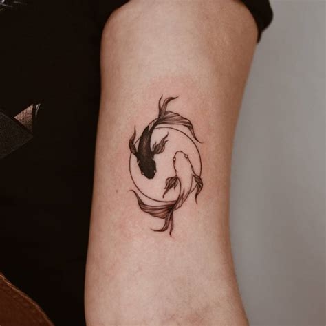 Koi Yin Yang Tattoo