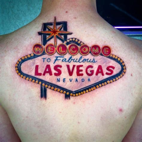 Las Vegas Sign Tattoo By Diane Lange At Moonlight Tattoo Seaville Nj