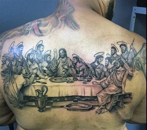 Last Supper Back Tattoo