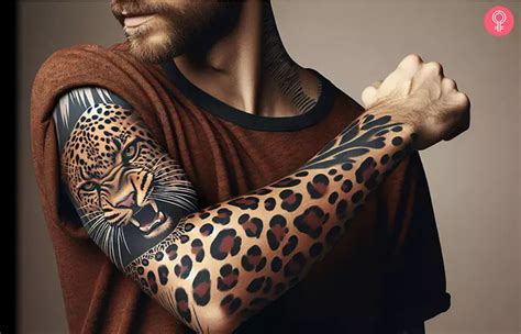Leopard Print Tattoo Sleeve