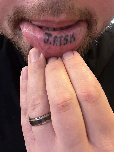 Lip Tattoo 13 Years Later R Agedtattoos Lip Tattoo 13 Years Later R Agedtattoos