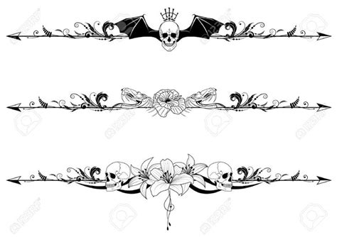 Maduo A Ditshwantsho A Goth Flower Borders Circle Tattoo Clip Art
