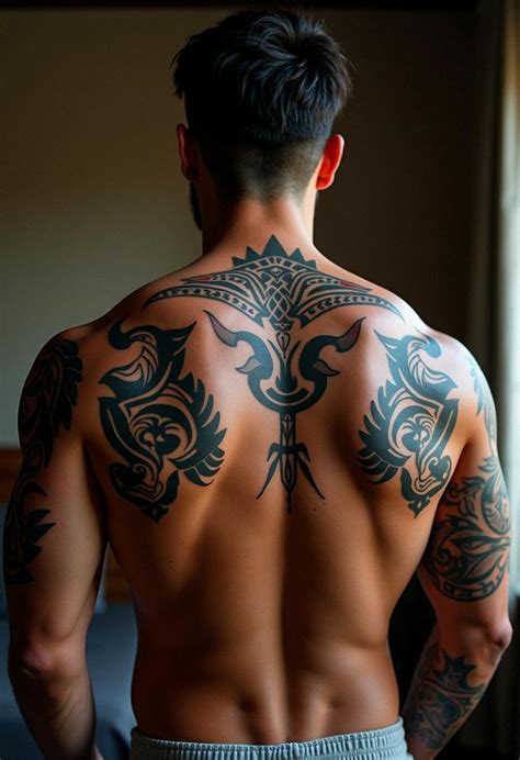 Male Back Tattoo Designs