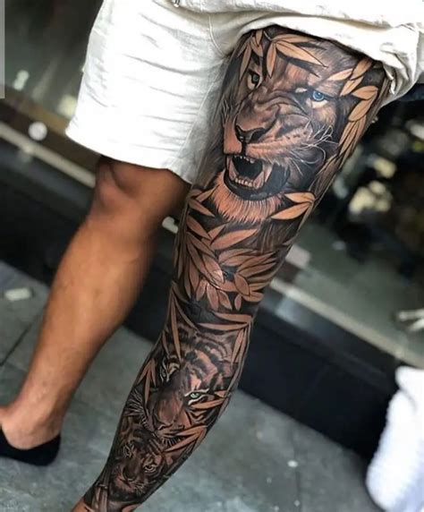 Male Leg Tattoos