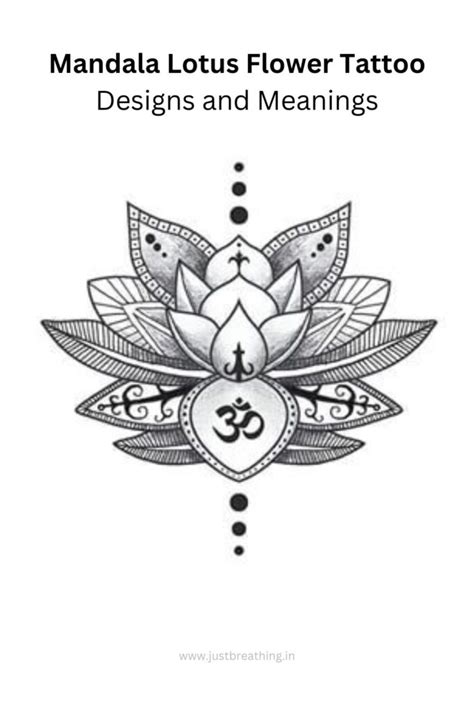 Mandala Lotus Flower Tattoo Designs Bronctattooaus Com