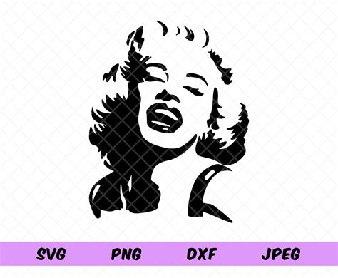 Marilyn Monroe Face Silhouette Tattoo