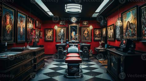 Modern And Creative Tattoo Parlor With A Chair Brutal Interior Design Modern And Creative Tattoo Parlor With A Chair Brutal Interior Design