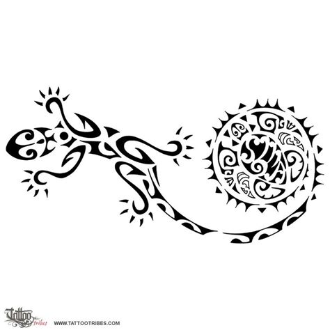 Moko Sun Gecko Tattoo Moko Sun Gecko Tattoo