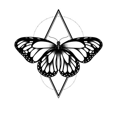Monarch Butterfly Tattoo Stencils