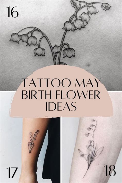 Month Of May Flower Tattoo At Owen Griver Blog