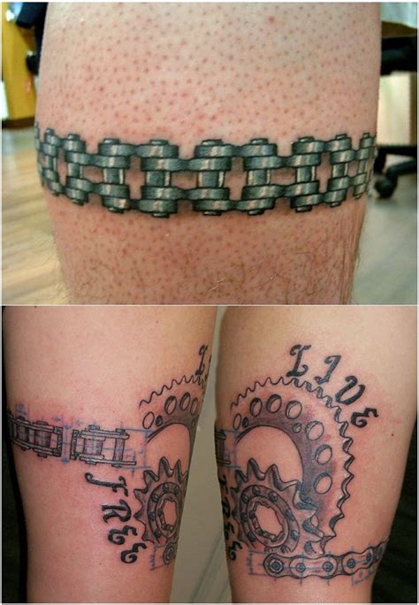Motorcycle Sprocket Amp Chain Tattoo Amp 39 S Chain Tattoo Bike Tattoos