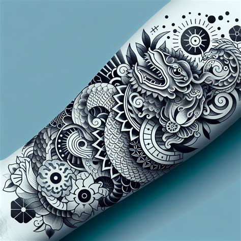 Negative Shading Tattoo Designs