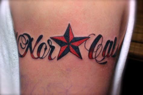 Norcal Star Tattoo Designs