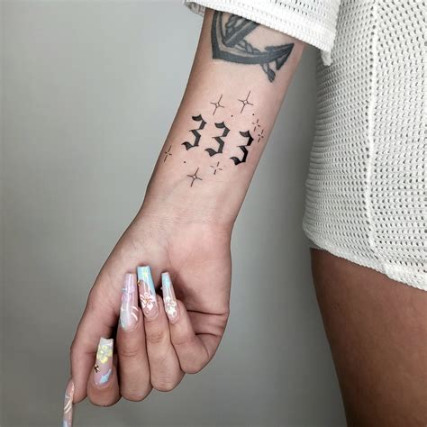 Number Design Tattoo