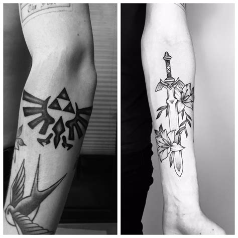 Oc Both Of My Zelda Tattoos The Master Sword And The Triforce Royal