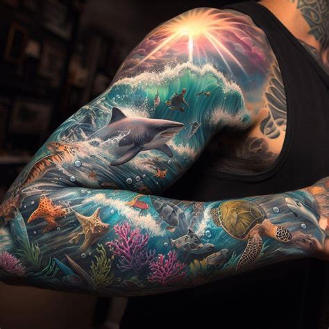 Ocean Tattoo Sleeve Ocean Tattoo Sleeve