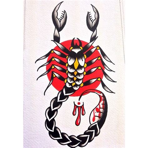 Old School Scorpion Tattoos