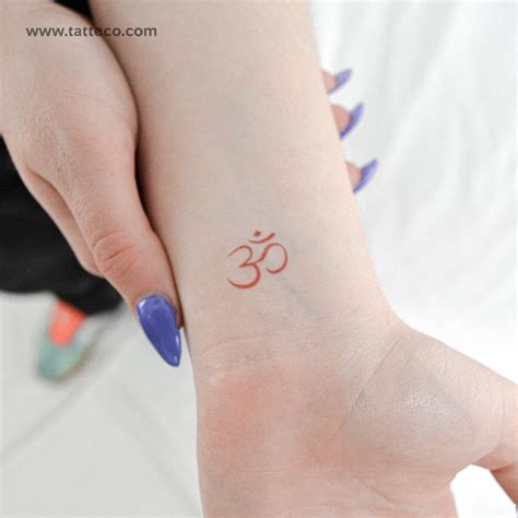 Om Temporary Tattoo Set Of 3
