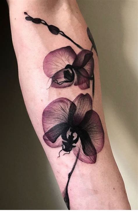 Orchid Flower Tattoo Designs