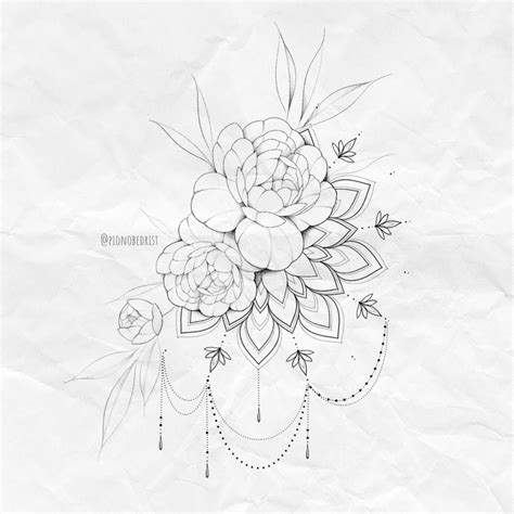 Peony And Mandala Hip Tattoo Design Artofit Peony And Mandala Hip Tattoo Design Artofit