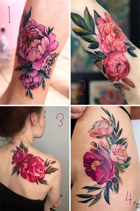 Peony Flower Tattoos Beautiful Flower Tattoos Peonies Tattoo Flower