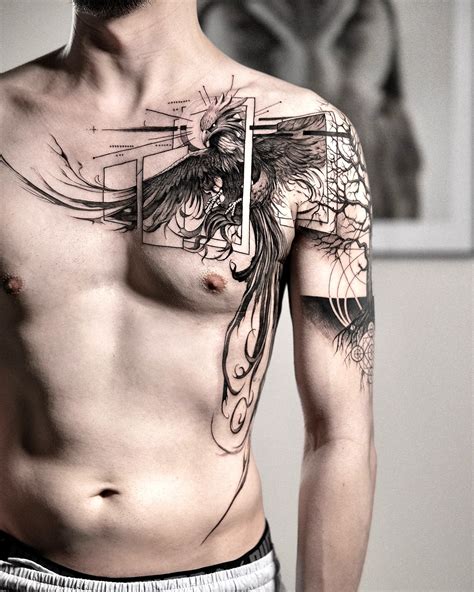 Phoenix Tattoo Chest