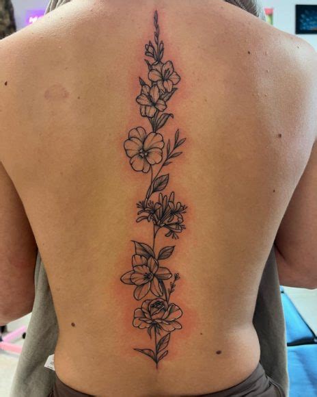 Pin By Al A On Tats May Birth Flowers Flower Spine Tattoos Flower