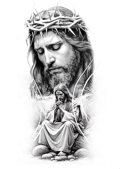 Pin By Antonio Joaquim On Arte Sublimacao Jesus Tattoo Black And