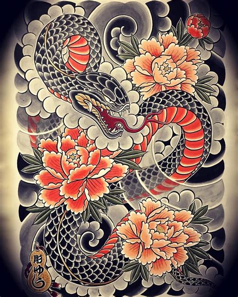 Pin By L Ng On K N Tay Japanese Tattoo Art Japanese Snake Tattoo