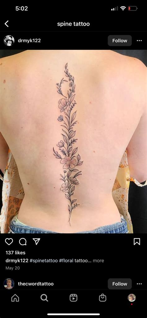 Pin By Natasha Posey On Tattoos Spine Tattoos For Women Tattoos