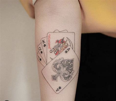 Pin By On Playing Card Tattoos Card