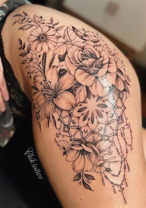 Pin By On Tattoo Hip Tattoos Women Hip Thigh