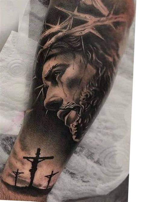Pin By Tammy Knutson On Projekt Jesus Tattoo Sleeve Jesus Tattoo