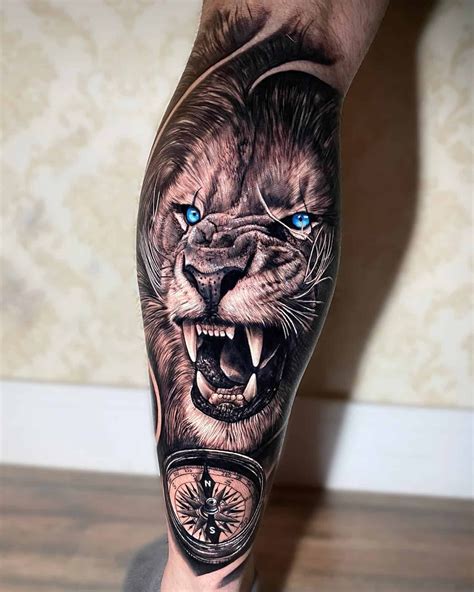 Pin Em Lion Tattoo Design Ideas