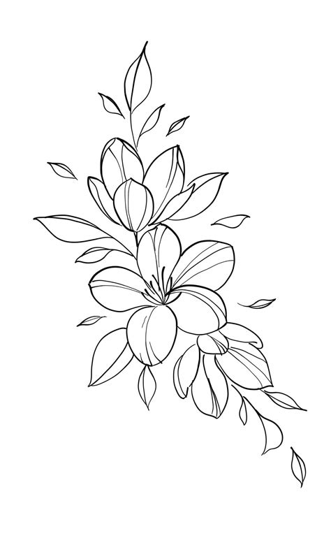 Pin On Flash Day Tattoo Flower Drawing Flower Art Drawing Floral