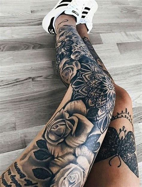 Pinterest Full Leg Tattoos Leg Tattoos Women Leg Sleeve Tattoo