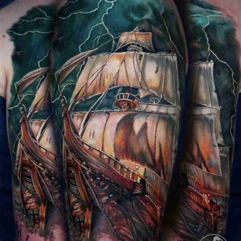 Pirate Ship By Alex Sherker Tattoonow Pirate Ship By Alex Sherker Tattoonow