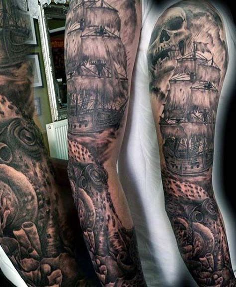 Pirate Sleeve By Holly Azzara Tattoonow Pirate Sleeve By Holly Azzara Tattoonow