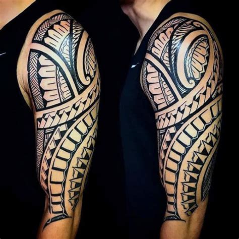 Polynesian Tribal Arm Tattoo