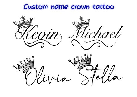 Princess Crown Tattoos With Names